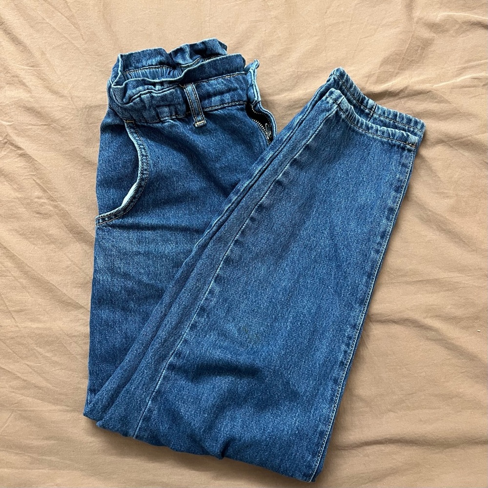 Zara baggy paperbag jeans size 2